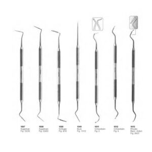 D059 Periodontia instruments  solid Sugarman Schluger Buck Ochsenbein Rhodes