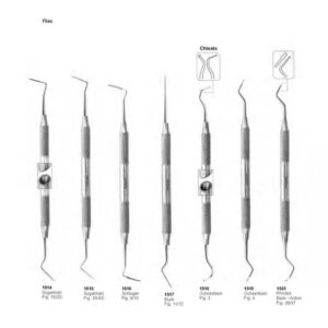 D059 Periodontia instruments  hollow Sugarman Schluger Buck Ochsenbein Rhodes