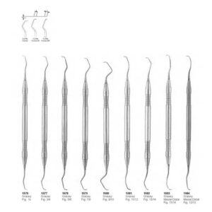 D067 Periodontia instruments gracey curettes
