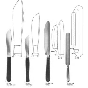 G013 Autopsy Cartilage Knives Virchow Walb Virchow