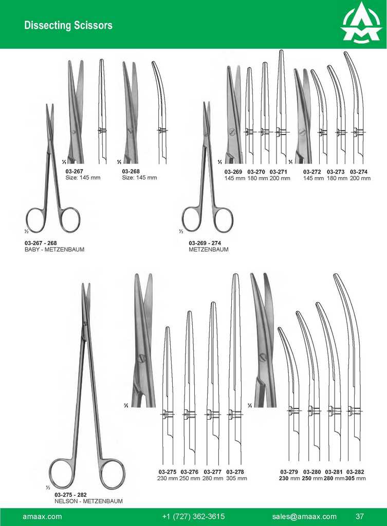 G037 Dissecting Scissors Baby Metzenbaum Metzenbaum Nelson