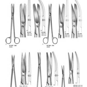 G042 Operating Gynaecology Scissors Sims Wertheim
