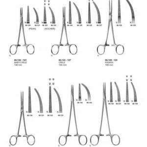 G078 Delicate Haemostatic Forceps Kocher Pean Baby Crile Crile Rankin Cril Adson Halsted