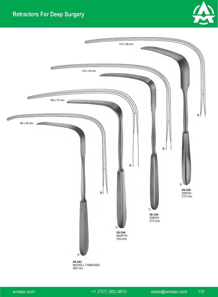 G131 Retractors Deep Surgery Simon Martin Modell Tubingenmodell Tubingen