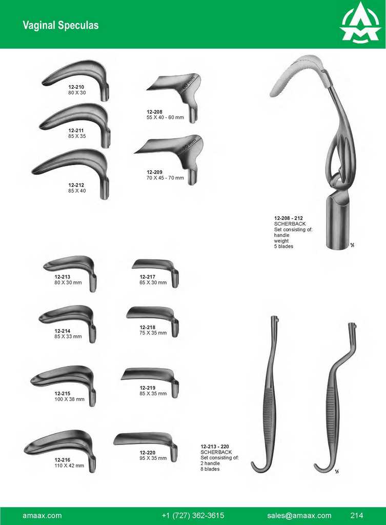 G214 Vaginal Speculas Scherback